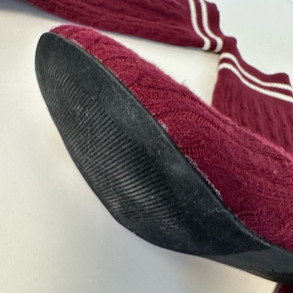 Catherine Malandrino Burgandy Sock Boots size 7 - Picture 6 of 16